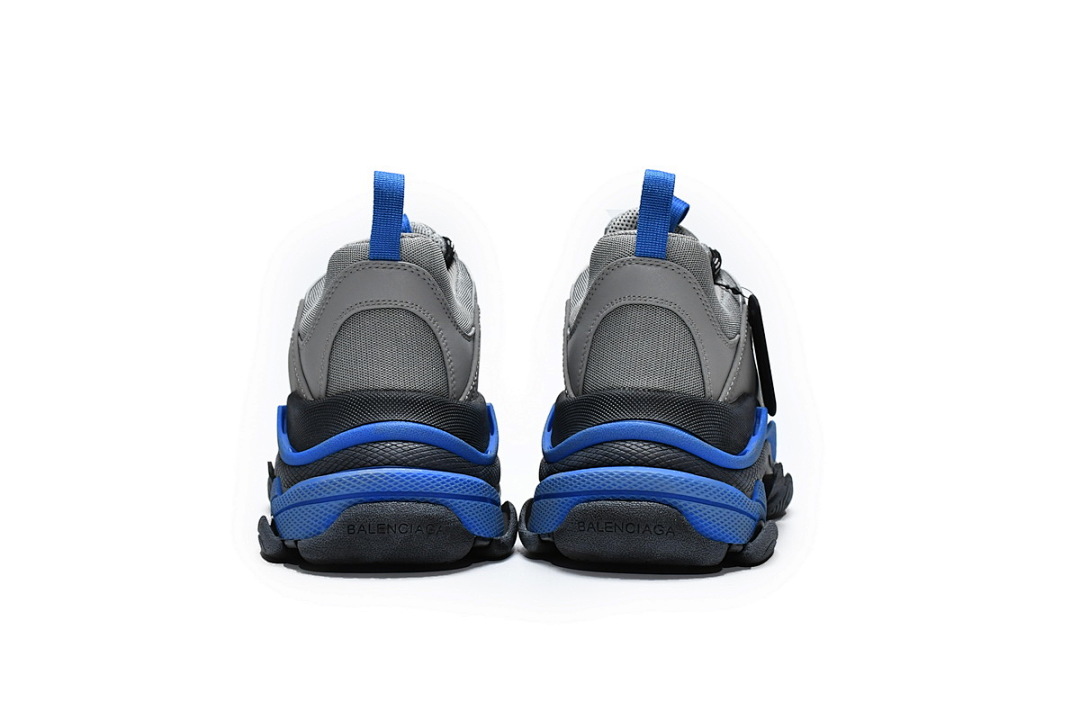 【CA0LJ】中灰宝兰 巴黎1代复古老爹鞋 536737 W09ON1 9018 Balenciaga Triple S Grey Sapphire