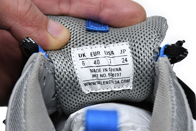【CA0LJ】中灰宝兰 巴黎1代复古老爹鞋 536737 W09ON1 9018 Balenciaga Triple S Grey Sapphire