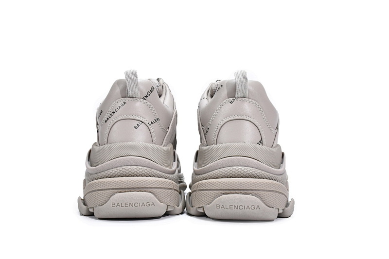 【CA0LJ】卡其联名 巴黎世家8层组合TPU复古鞋 524039 W2FA1 9710 Balenciaga Triple S Letter Beige