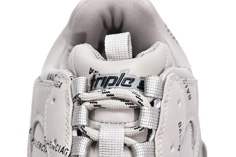 【CA0LJ】卡其联名 巴黎世家8层组合TPU复古鞋 524039 W2FA1 9710 Balenciaga Triple S Letter Beige