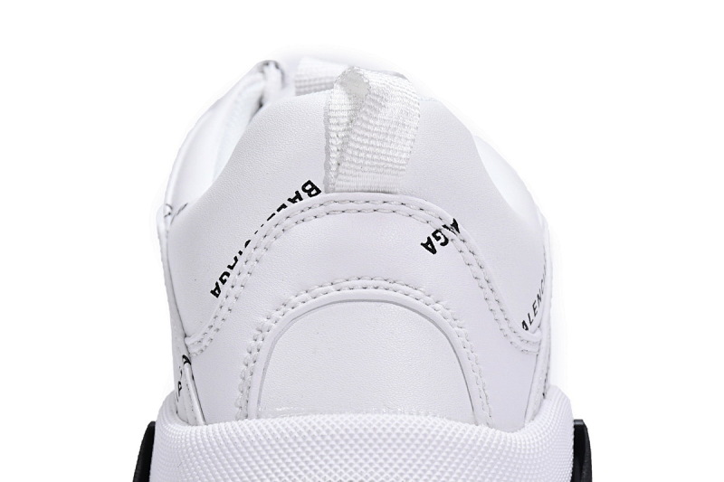 【CA0LJ】白黑紫联名 巴黎世家8层组合TPU复古鞋 524039 W2FA4 9155 Balenciaga Triple S Letter White Rose Red