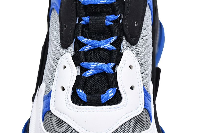 【CA0LJ】黑白蓝 巴黎世家8层组合TPU复古鞋 536737 W2CA1 4124 Balenciaga Triple S Black White Blue