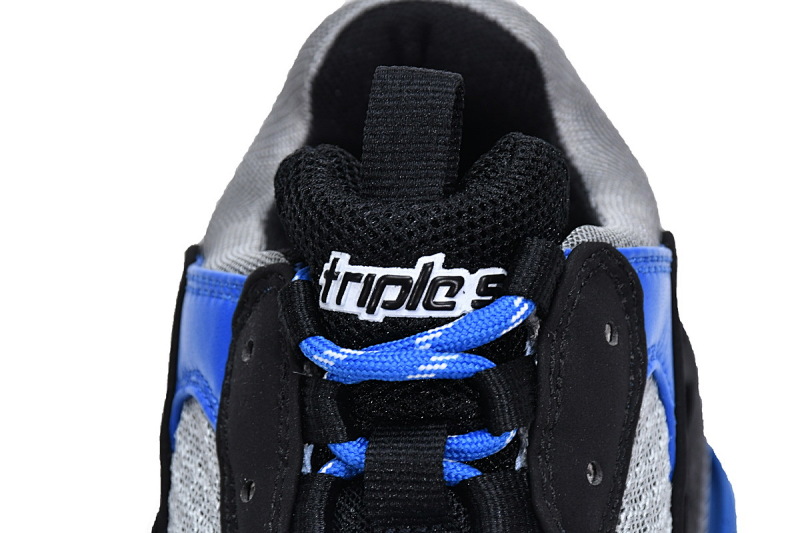 【CA0LJ】黑白蓝 巴黎世家8层组合TPU复古鞋 536737 W2CA1 4124 Balenciaga Triple S Black White Blue