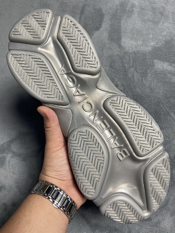【CA0LJ】银黑 巴黎世家8层组合TPU复古鞋 536737 W2FS2 8100 Balenciaga Triple S Light Gray Silver