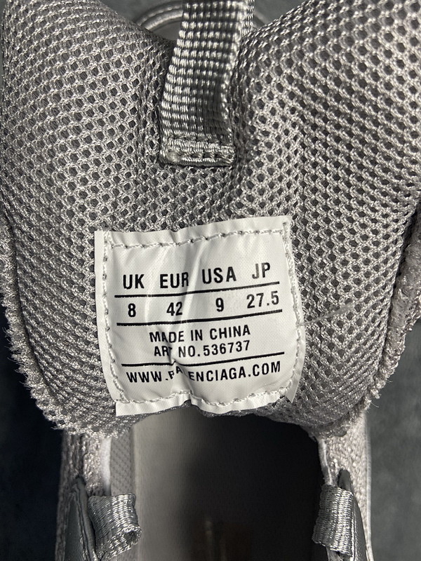 【CA0LJ】银黑 巴黎世家8层组合TPU复古鞋 536737 W2FS2 8100 Balenciaga Triple S Light Gray Silver