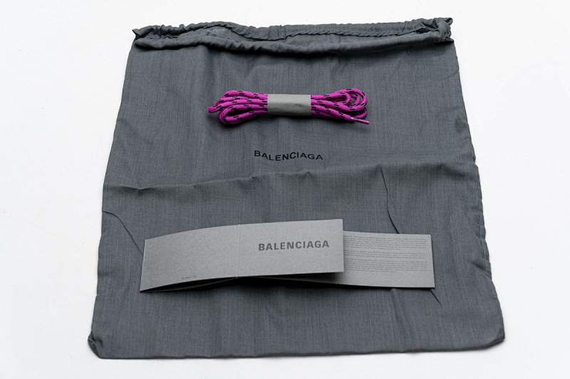 【CA0LJ】紫红联名 巴黎世家8层组合TPU复古鞋 524039 W2FA1 7634 Balenciaga Triple S Letter Pulm Powder