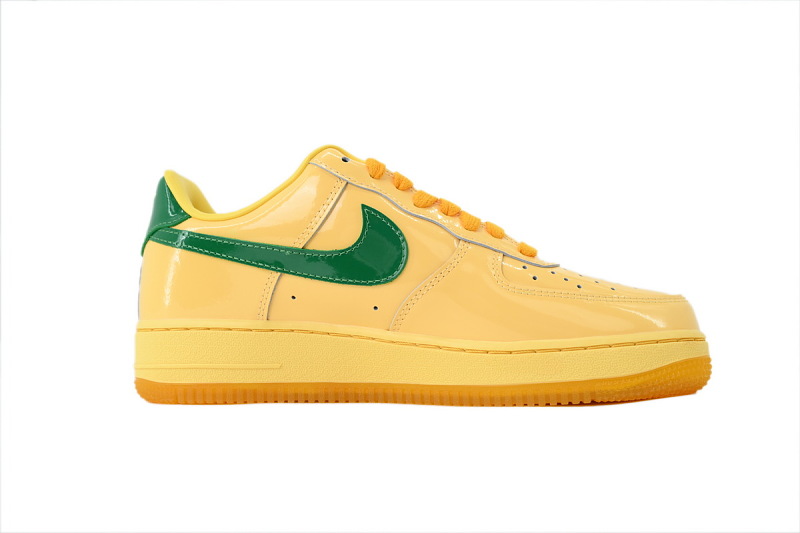 【BA9GF】亮面黄色 G版耐克空军低帮板鞋 IO4489-700 Nike Air Force 1 Low 'Patent Leather Topaz Gold'