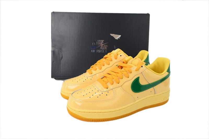 【BA9GF】亮面黄色 G版耐克空军低帮板鞋 IO4489-700 Nike Air Force 1 Low 'Patent Leather Topaz Gold'