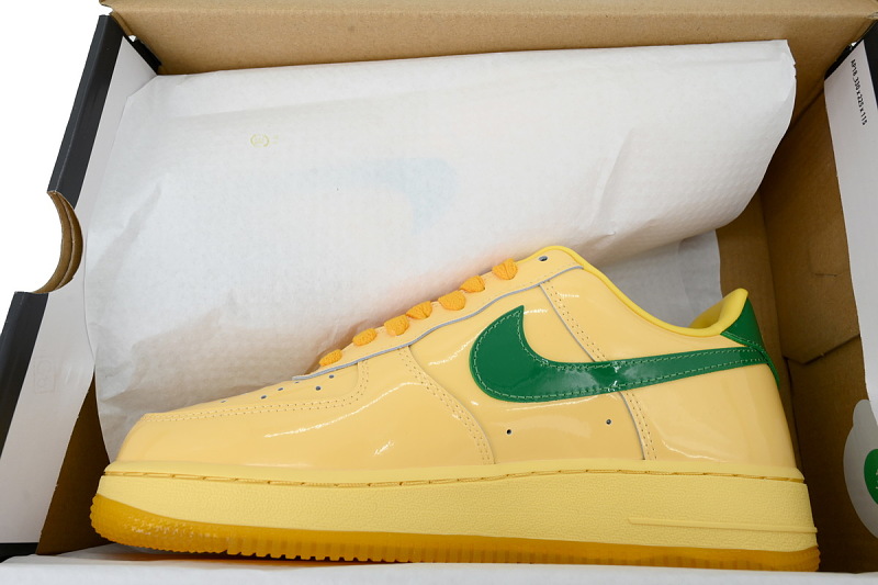 【BA9GF】亮面黄色 G版耐克空军低帮板鞋 IO4489-700 Nike Air Force 1 Low 'Patent Leather Topaz Gold'