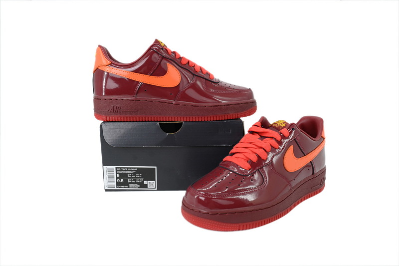 【BA9GF】红色空军 G版耐克空军低帮板鞋 IO4489-601 Nike Air Force 1 Low 'Patent Leather Dark Team Red'