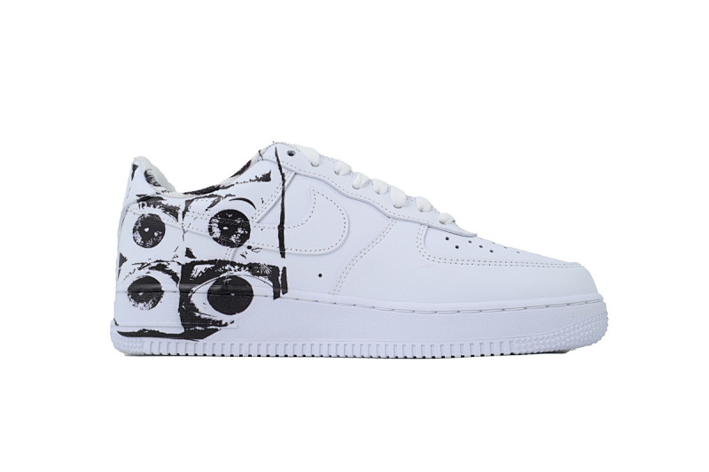 【BA9GF】空军涂鸦 G版耐克空军低帮板鞋 923044-100  Supreme x Comme des Garçons SHIRT x Nike Air Force 1 Low 'Eyes'