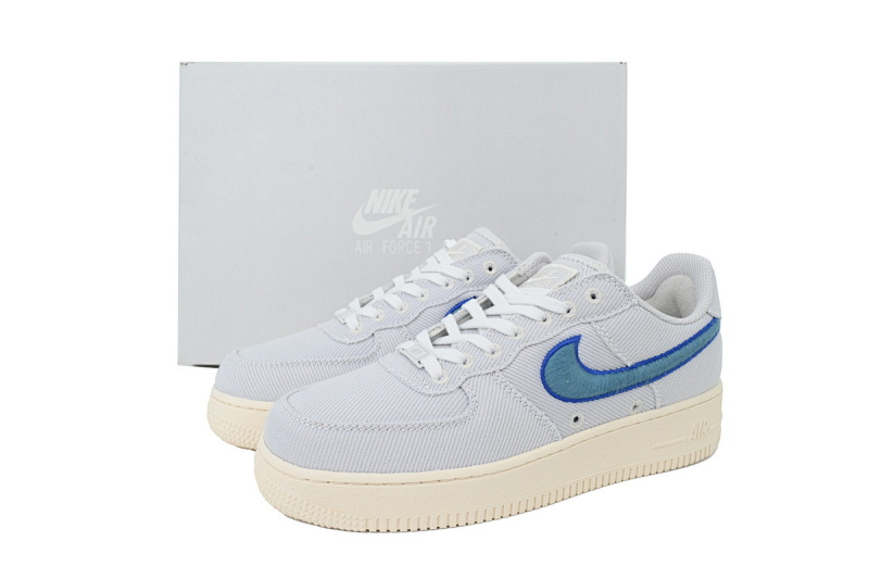 【BA9QF】电绣勾 耐克空军一号板鞋 HV1204-001 Nike Air Force 1 Low 'Canvas Pack - Photon Dust Game Royal'