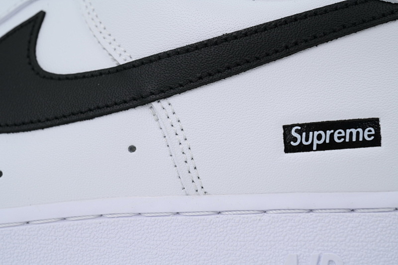 【BA5GF】Sup白黑  G版耐克空军低帮板鞋  CU9225-102 Nike Supreme x Air Force 1 Low 'Box Logo - White Black'