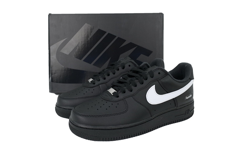 【BA9GF】Sup黑白 G版空军蒂芙尼联名板鞋 CU9225-002 Nike Supreme x Air Force 1 Low 'Box Logo - Black White'