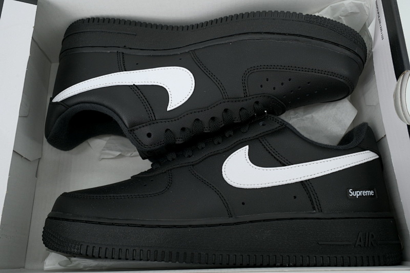 【BA9GF】Sup黑白 G版空军蒂芙尼联名板鞋 CU9225-002 Nike Supreme x Air Force 1 Low 'Box Logo - Black White'