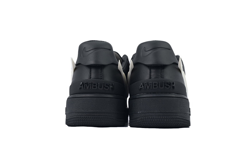 【CA0TS】大勾空军黑 头层耐克空军低帮板鞋 DV3464-001 AMBUSH x Air Force 1 Low 'Black'