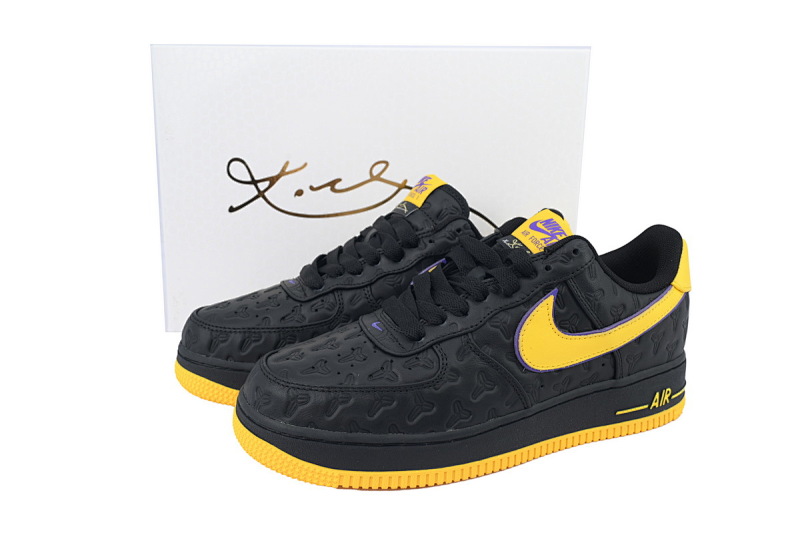 【CA0TS】科比空军黑 空军低帮联名板鞋 HV5122-001 Kobe Bryant x Air Force 1 Low 'Lakers Away - Numbered'