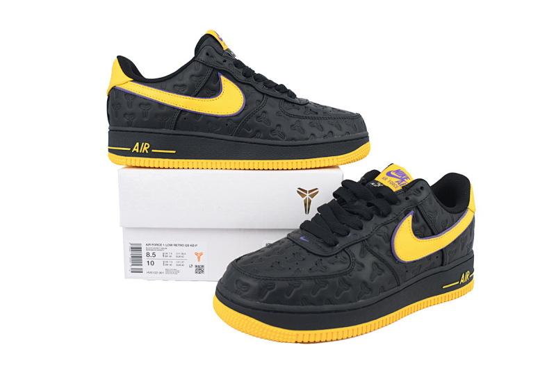 【CA0TS】科比空军黑 空军低帮联名板鞋 HV5122-001 Kobe Bryant x Air Force 1 Low 'Lakers Away - Numbered'