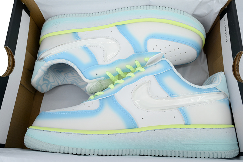 【BD5QF】-172白兰绿 空军低帮运动板鞋休闲鞋 HJ4399-400 Serena Williams Design Crew x Air Force 1 '07 'Psychic Blue'