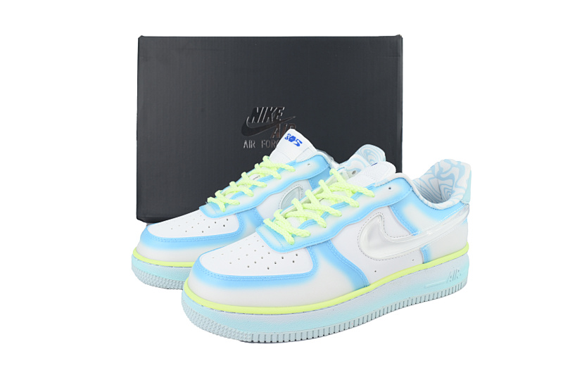【BD5QF】-172白兰绿 空军低帮运动板鞋休闲鞋 HJ4399-400 Serena Williams Design Crew x Air Force 1 '07 'Psychic Blue'