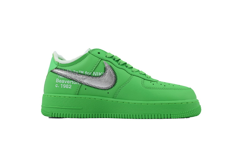 【BA3QF】-148绿色OW 空军低帮联名板鞋 DX1419-300 Off-White x Air Force 1 Low 'Brooklyn'