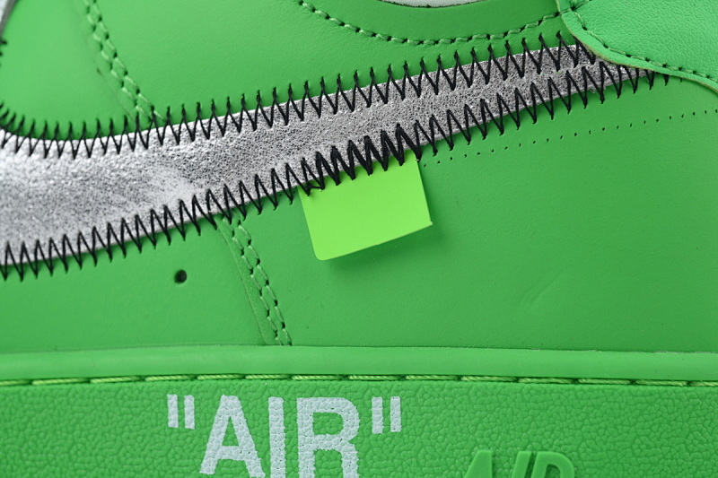 【BA3QF】-148绿色OW 空军低帮联名板鞋 DX1419-300 Off-White x Air Force 1 Low 'Brooklyn'