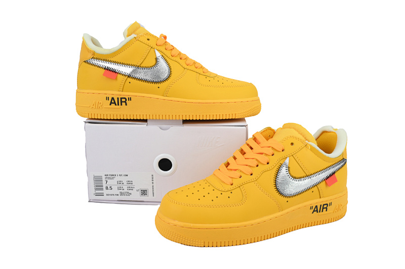 【BA3QF】-149黄色OW 空军低帮联名板鞋 DD1876-700 Off-White x Air Force 1 Low 'Lemonade'