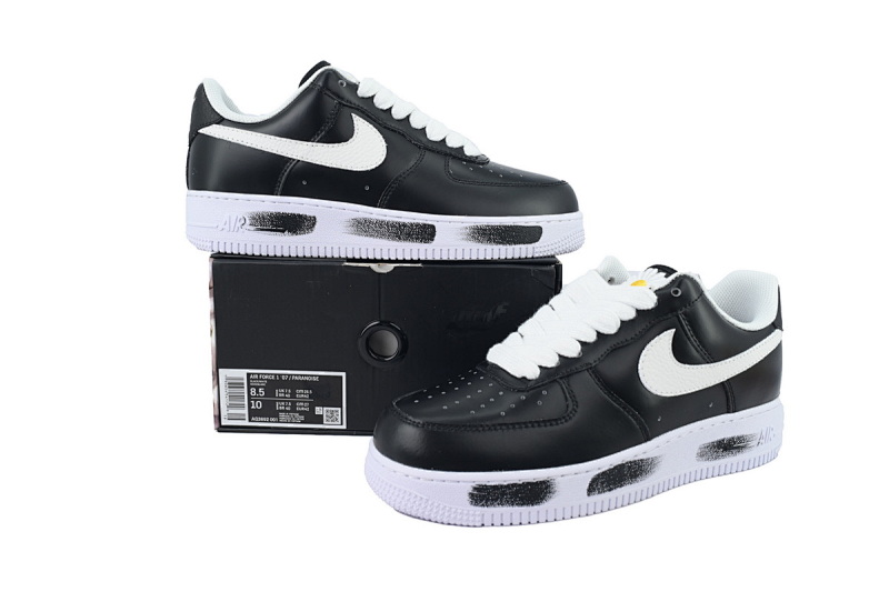 【BD9QF】-124黑权志龙 耐克空军一号板鞋 AQ3692-001 G-Dragon x Air Force 1 '07 'Para-Noise'