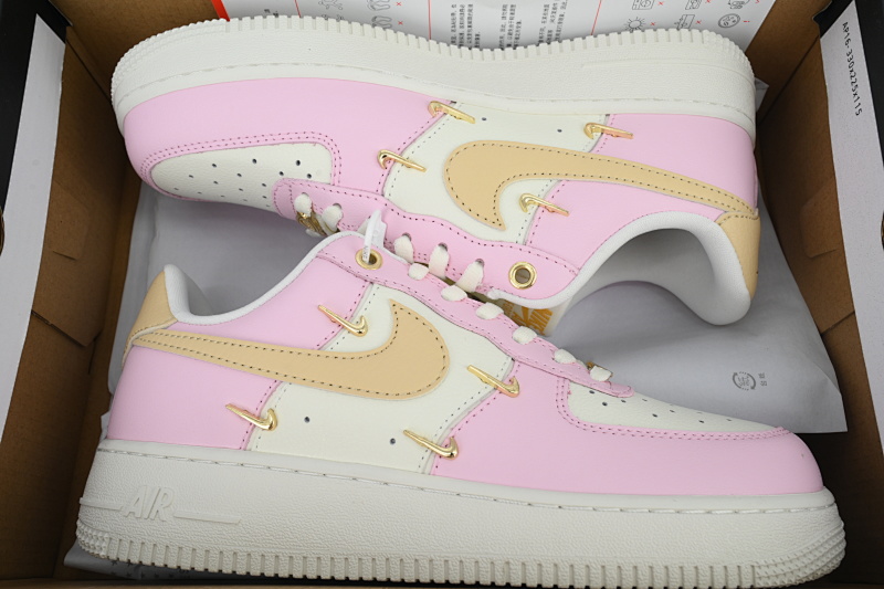 yupoo_379556_994a486c.jpg 【AA3QF】-171粉金勾 耐克空军一号板鞋 IB2574-600 Nike Air Force 1 '07 LX 'Mini Swoosh - Pink Foam'