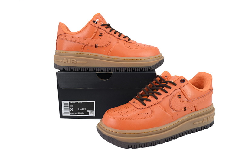 【BD5QF】-146桔色 空军低帮运动板鞋休闲鞋 DN2451-800 Nike Air Force 1 Luxe 'Burnt Sunrise'