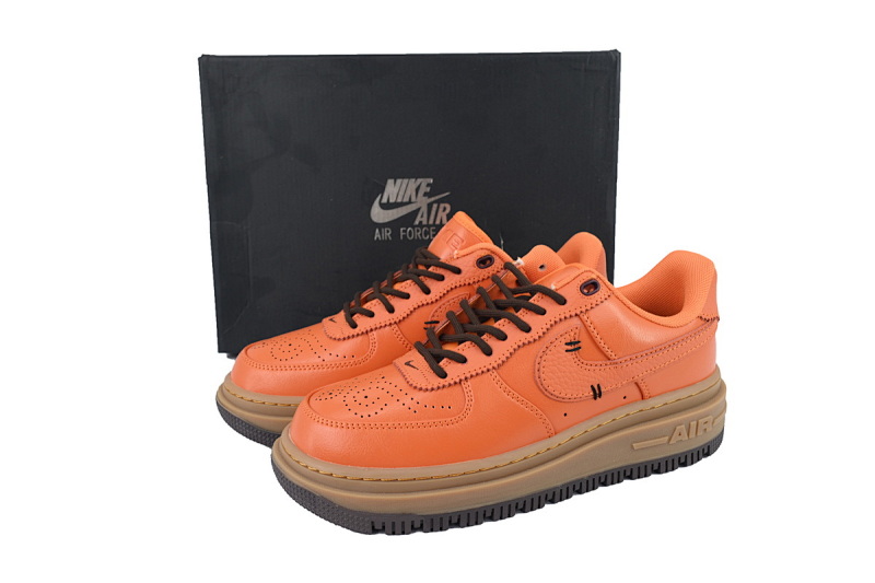【BD5QF】-146桔色 空军低帮运动板鞋休闲鞋 DN2451-800 Nike Air Force 1 Luxe 'Burnt Sunrise'