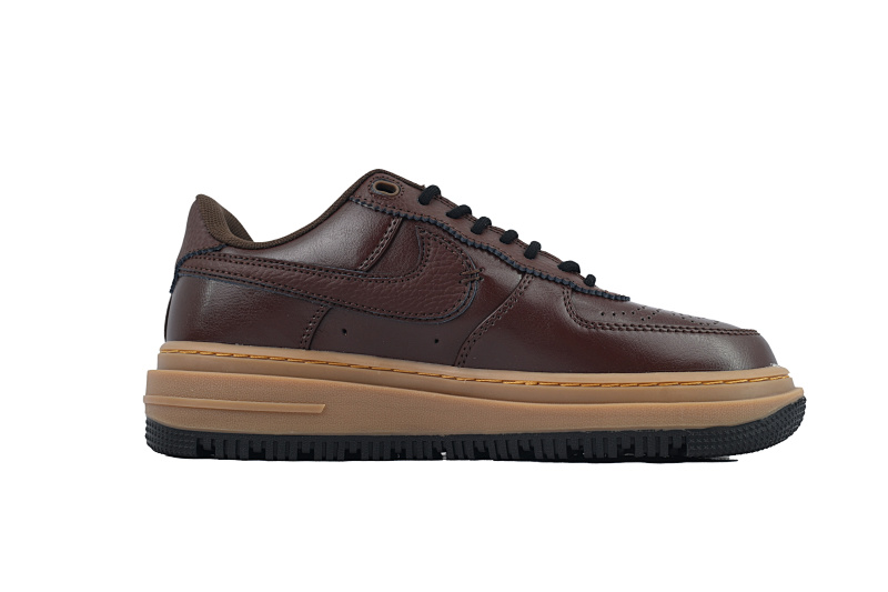 【BD5QF】-145黑棕色 空军低帮运动板鞋休闲鞋 DM2451-200 Nike Air Force 1 Luxe 'Brown Basalt'