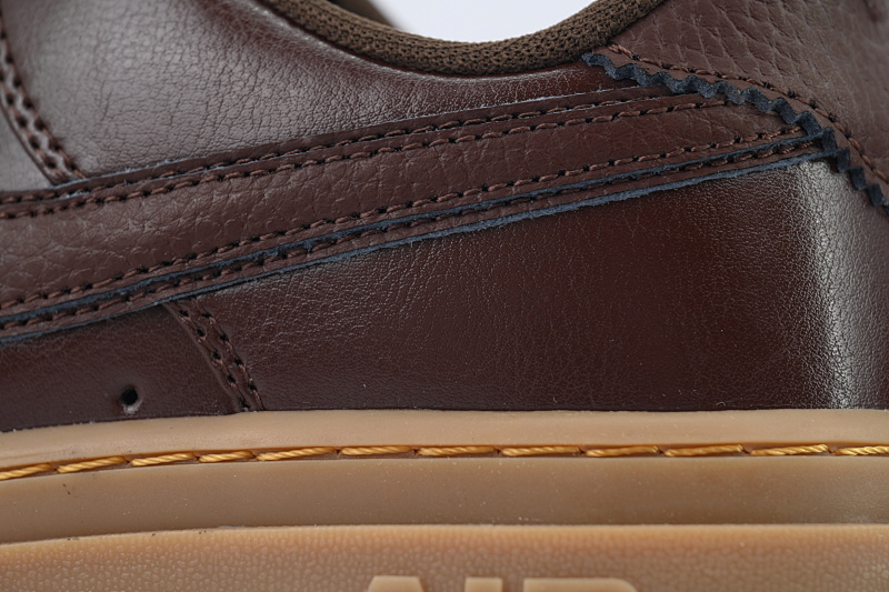 【BD5QF】-145黑棕色 空军低帮运动板鞋休闲鞋 DM2451-200 Nike Air Force 1 Luxe 'Brown Basalt'