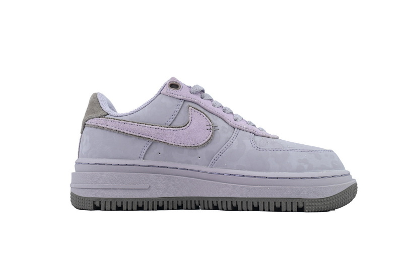 【BD5QF】-128浅灰紫 空军低帮运动板鞋休闲鞋 DD9605-500 Nike Air Force 1 Luxe 'Provence Purple'