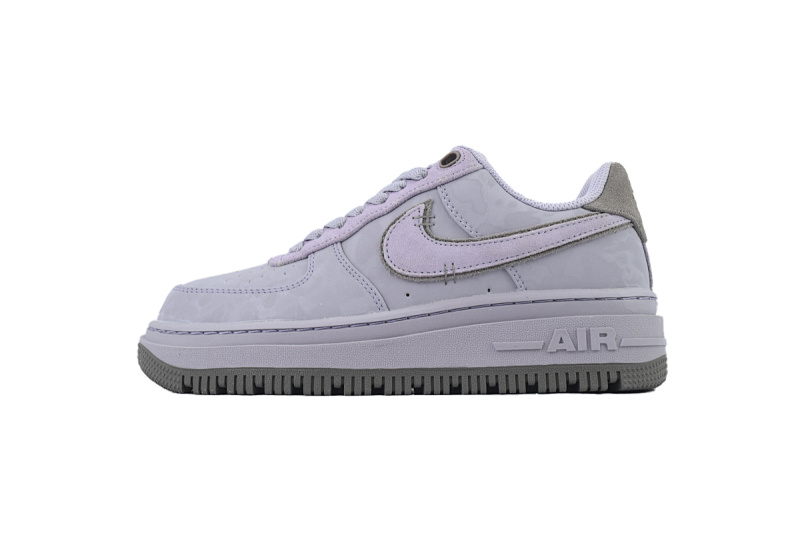 【BD5QF】-128浅灰紫 空军低帮运动板鞋休闲鞋 DD9605-500 Nike Air Force 1 Luxe 'Provence Purple'
