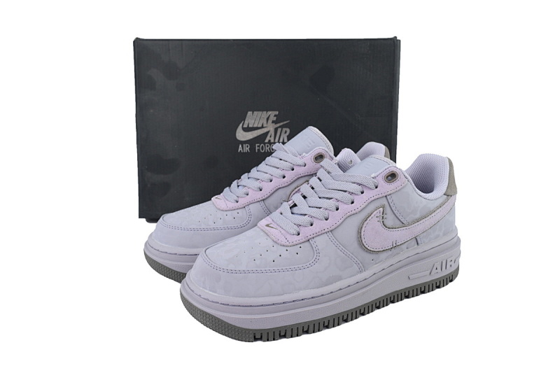【BD5QF】-128浅灰紫 空军低帮运动板鞋休闲鞋 DD9605-500 Nike Air Force 1 Luxe 'Provence Purple'