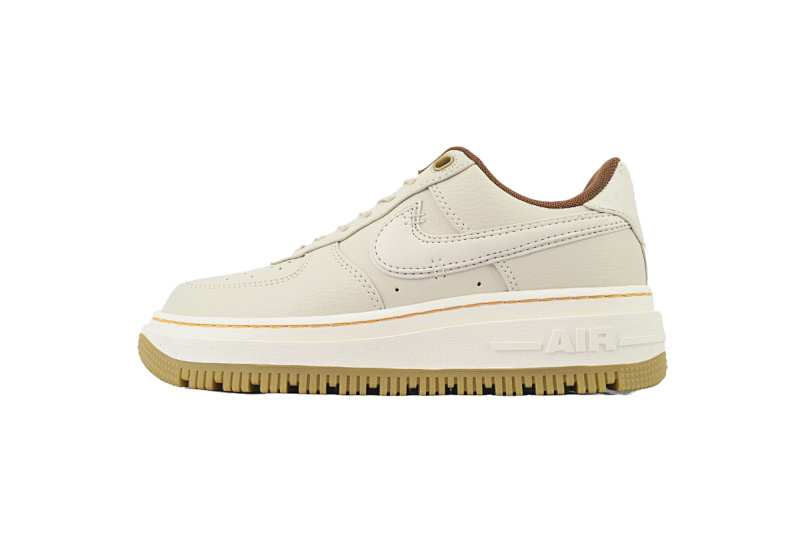 【BD5QF】-113新米色 空军低帮运动板鞋休闲鞋 DB4109-200 Nike Air Force 1 Luxe 'Pecan'