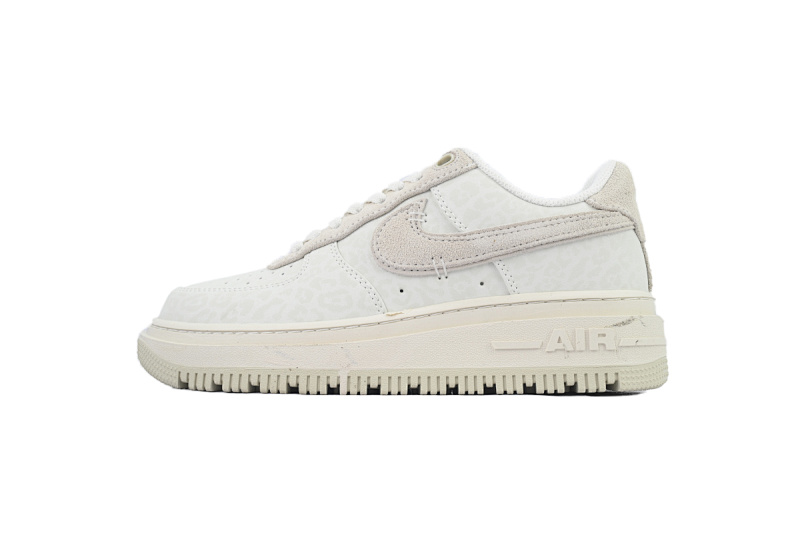 【BD5QF】-129骨色 空军低帮运动板鞋休闲鞋 DD9605-100 Nike Air Force 1 Luxe 'Triple White'