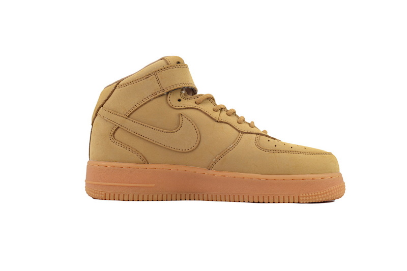 【BD5QF】-102麦中 空军中帮运动板鞋休闲鞋 715889-200 Nike Air Force 1 Mid '07 PRM QS 'Flax'