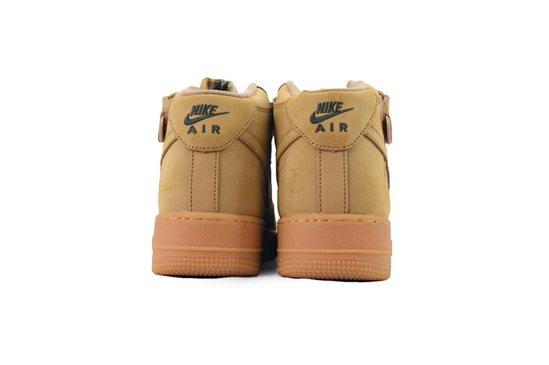 【BD5QF】-102麦中 空军中帮运动板鞋休闲鞋 715889-200 Nike Air Force 1 Mid '07 PRM QS 'Flax'