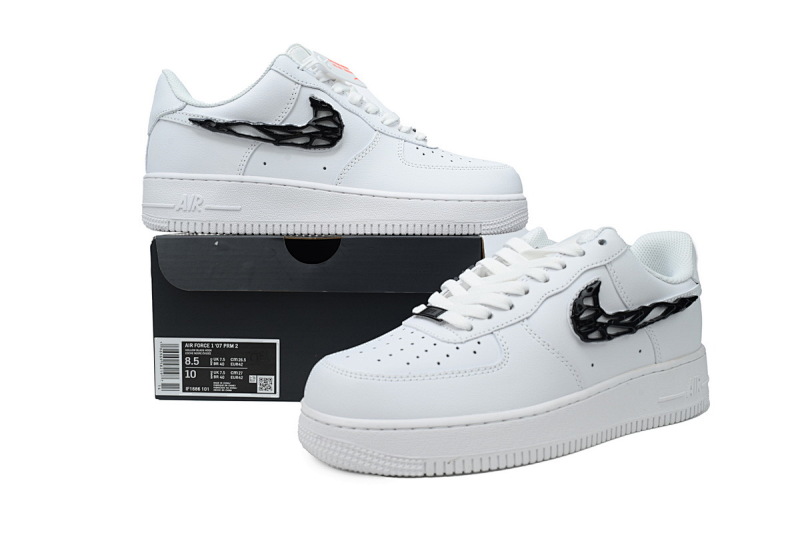 【AD3QF】-169黑勾 空军低帮运动板鞋休闲鞋 IF1686-101 Nike Air Force 1 '07 LX 'Molten Metal Swoosh Pack - Black'