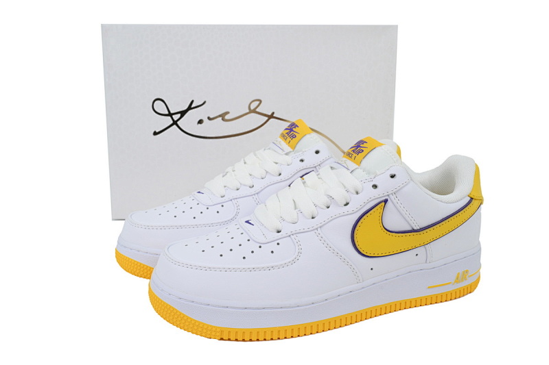 【CA0TS】科比空军白黄 空军低帮联名板鞋 FZ1151-100 Kobe Bryant x Air Force 1 Low Retro QS 'Lakers Home'