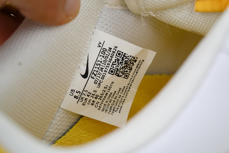 【CA0TS】科比空军白黄 空军低帮联名板鞋 FZ1151-100 Kobe Bryant x Air Force 1 Low Retro QS 'Lakers Home'