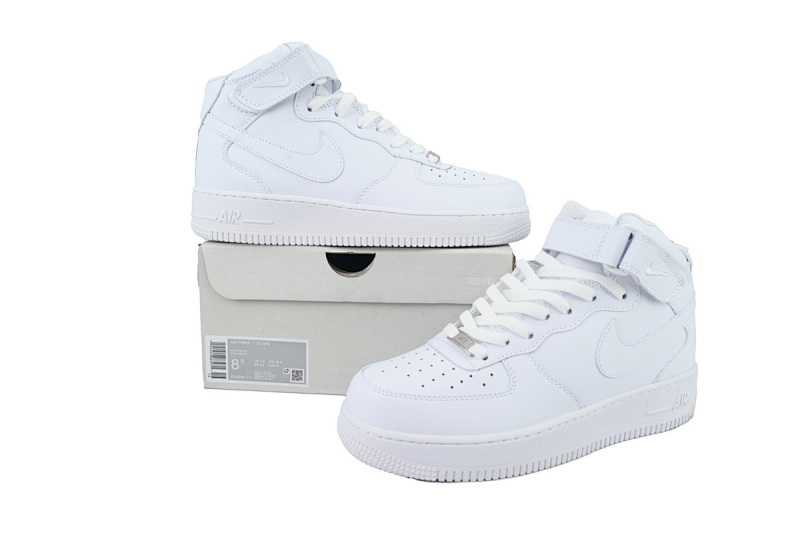 【AD3QF】-71新白中 空军中帮运动板鞋休闲鞋 CW2289-111  Nike Air Force 1 '07 Mid 'Triple White'