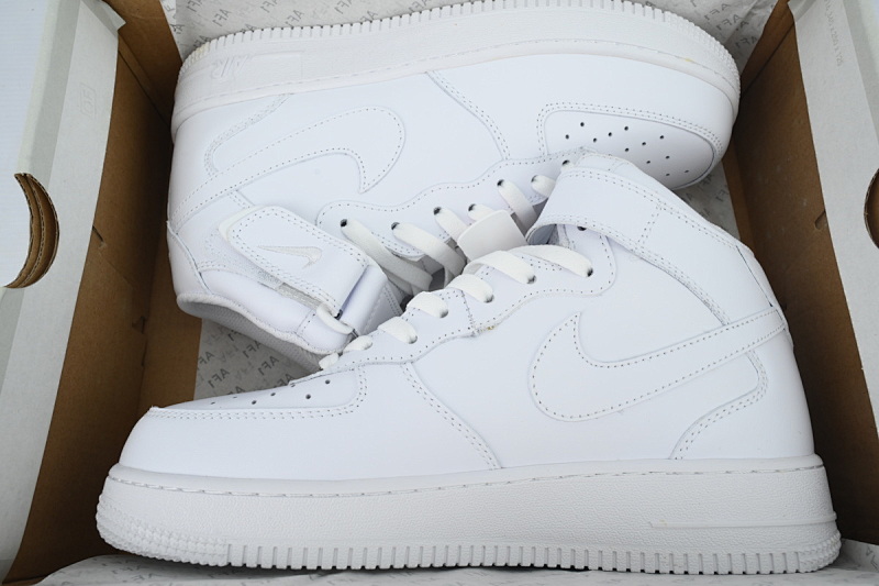 【AD3QF】-71新白中 空军中帮运动板鞋休闲鞋 CW2289-111  Nike Air Force 1 '07 Mid 'Triple White'