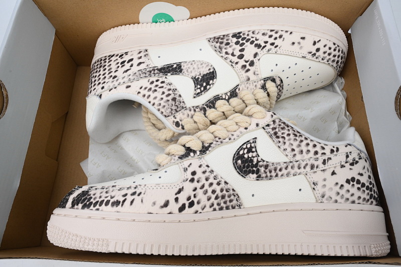 【BA3XP】蛇纹 XP版定制耐克空军一号板鞋 CW2288-111 Nike Air Force 1 '07 Low Snake Pattern