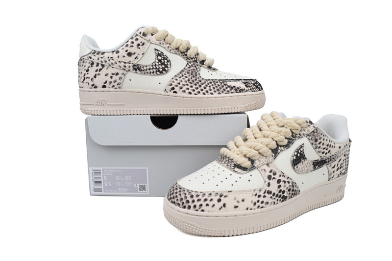 【BA3XP】蛇纹 XP版定制耐克空军一号板鞋 CW2288-111 Nike Air Force 1 '07 Low Snake Pattern