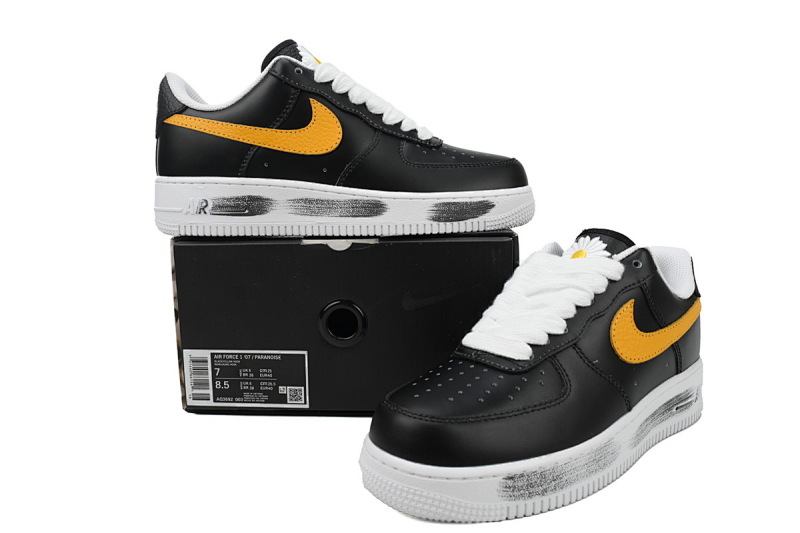【BD9QF】-154 3.0黄勾 耐克空军一号板鞋 AQ3692-003 G-Dragon x Air Force 1 '07 'Para-noise - Friends & Family'