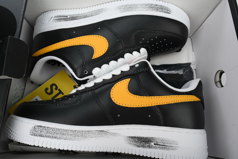 【BD9QF】-154 3.0黄勾 耐克空军一号板鞋 AQ3692-003 G-Dragon x Air Force 1 '07 'Para-noise - Friends & Family'