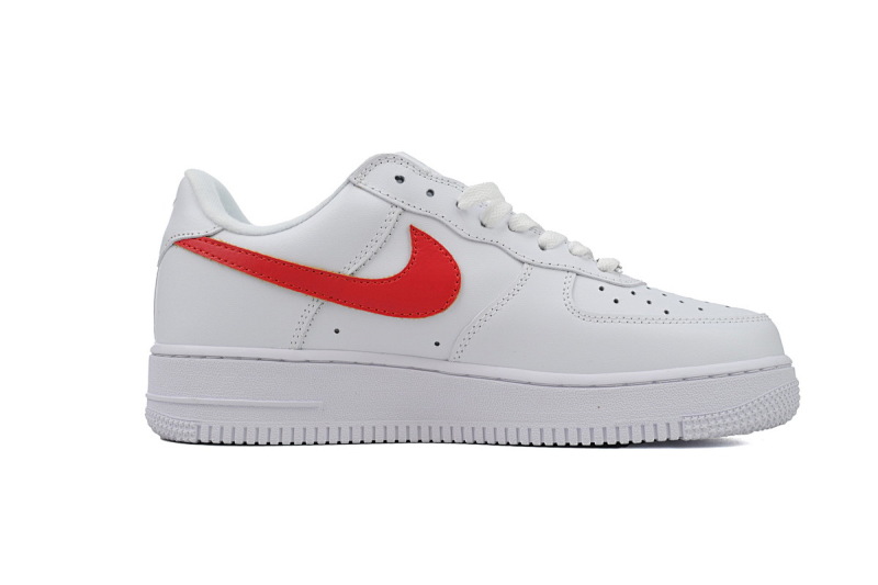 【BA9TS】SUP白红勾 头层耐克空军低帮板鞋 CU9225-101 Supreme x Air Force 1 Low'Box Logo-Speed Red'Shanghai Exclusive